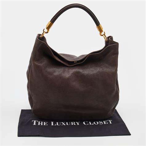 ysl leather roady hobo|SAINT LAURENT hobo in leather .